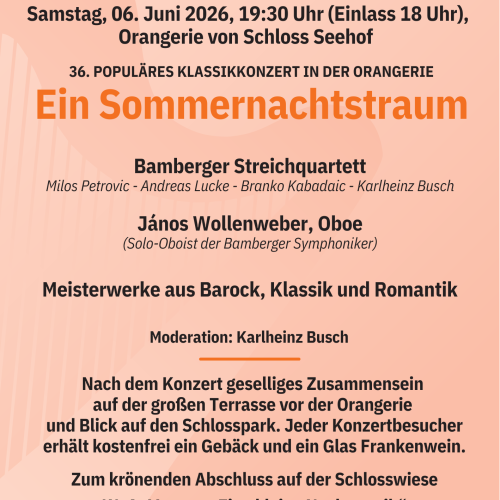 Plakat Schlosskonzert 2026